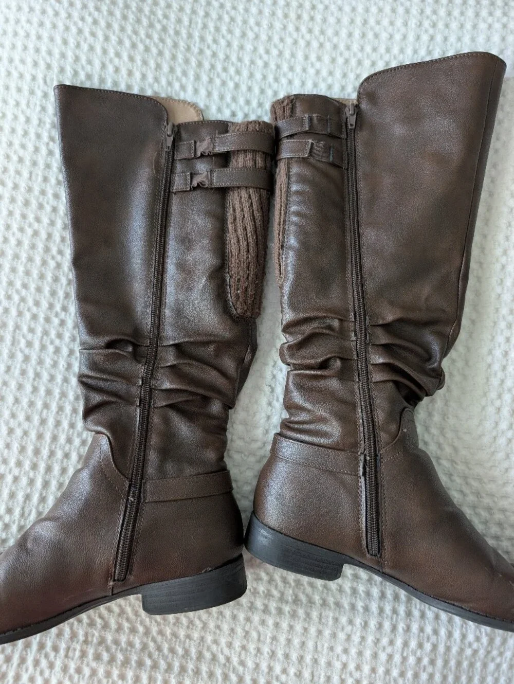 Life Stride Brown Knee-High Riding Boots
